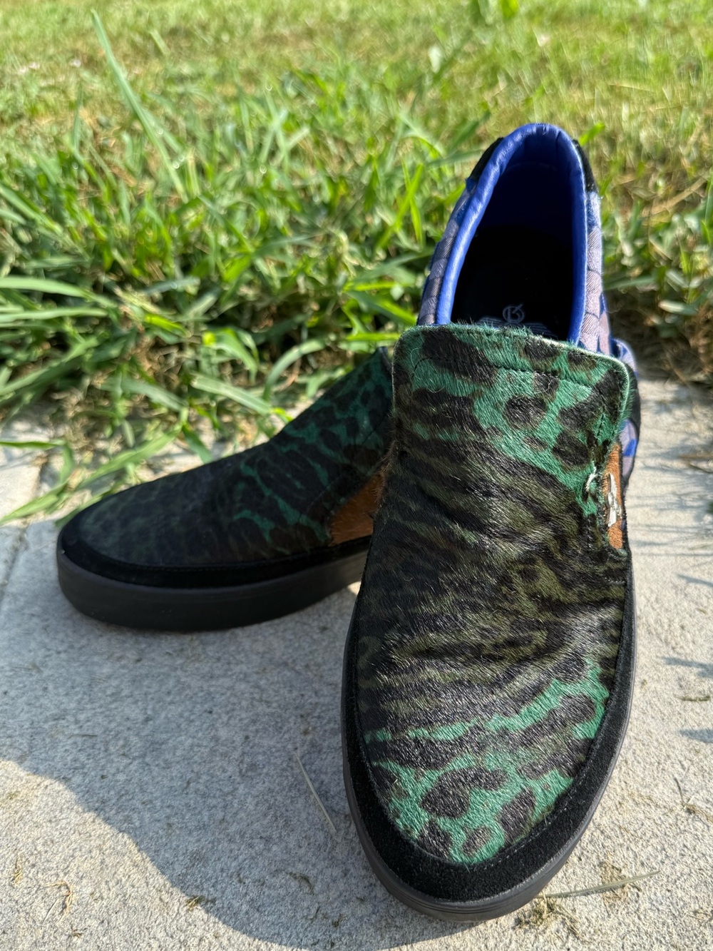 Creative Recreation 10 Colorful slip on patchwork shoes